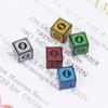 10pcs/Pack Acrylic D6 Carved Pattern Dice 6-Sides Accessories Polyhedron Colorful Dice Digital Game Dice Cubes