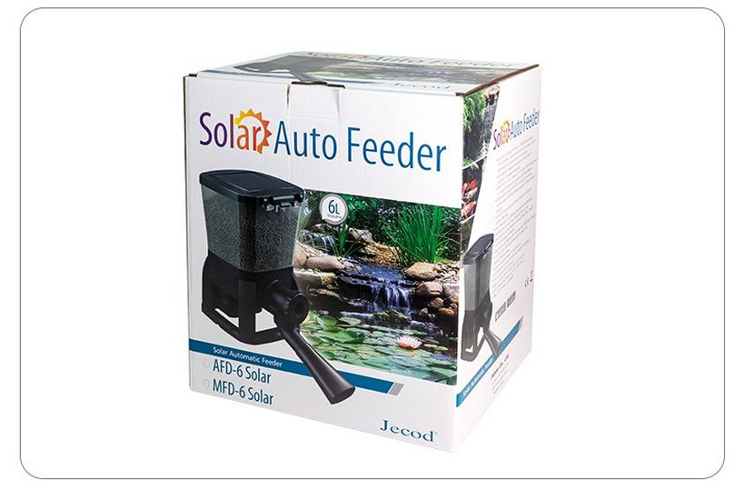 Jebao Solar-Powered Koi Pond Feeder - Large Capacity, Rainproof, Year-Round Use