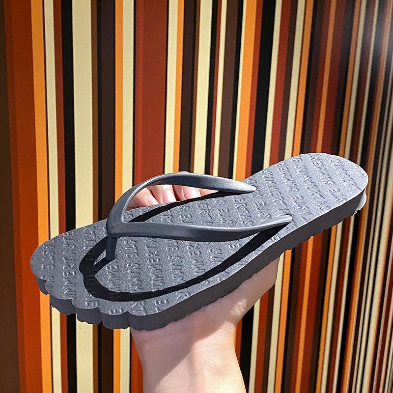 new colorful flip-flops bathing non-slip pinching feet summer travel couple portable cool slippers women's
