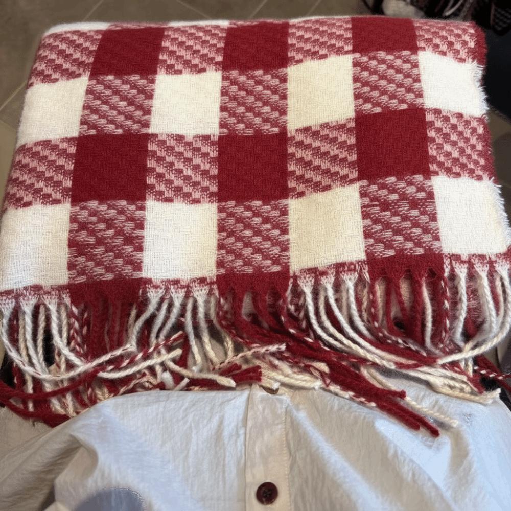 Coldproof Wool Tassel Scarf Korean Style Women Cashmere Shawl Winter Cashmere Scarves  Female