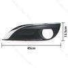 1607766180 1607766280 Front Bumper Fog Lamp Light Cover Frame Hood Bezel For Peugeot 308 2011 2012 2013 2014 2015