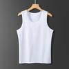 Gilet Homme Col Rond Sans Manches Coupe Ajustée Débardeurs Doux Respirant Hauts à Superposer Sensation Sans Couture Gilet Basique Tenue Quotidienne