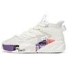 G6 Wear-Resistant High-Top Skateboard Shoes Women's White Purple Sneakers 122128089-1