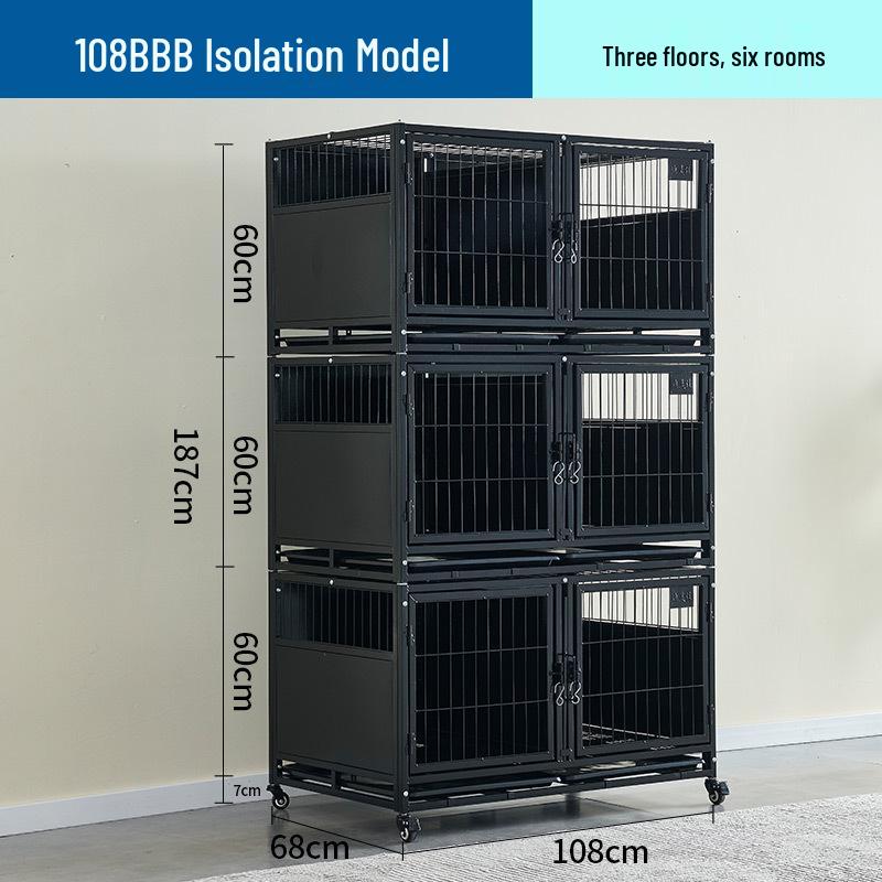 Multi-Tier Galvanized Pet Cage for Boarding, Breeding & Hospitalization