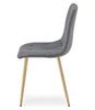 Libra Chair - Dark Gray Fabric / Wood Color Legs X 2