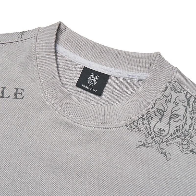 Septwolves Men's Casual Long-Sleeve Round Neck Sweatshirt