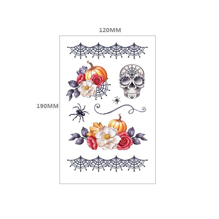 Halloween Horror Fake Narbe Kratzer Spinne Fledermaus Simulation Aufkleber Wassertransfer Set Tattoo Aufkleber