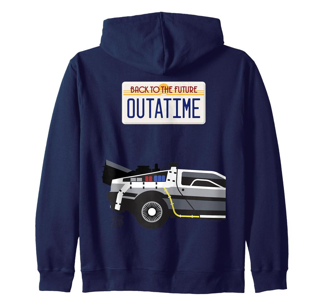 Back to the Future Outatime License Plate Zip Hoodie