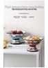 Ceramic High-Footed Fruit Bowl - Luxurious New Home Decor for 2025 Living Room Coffee Table.