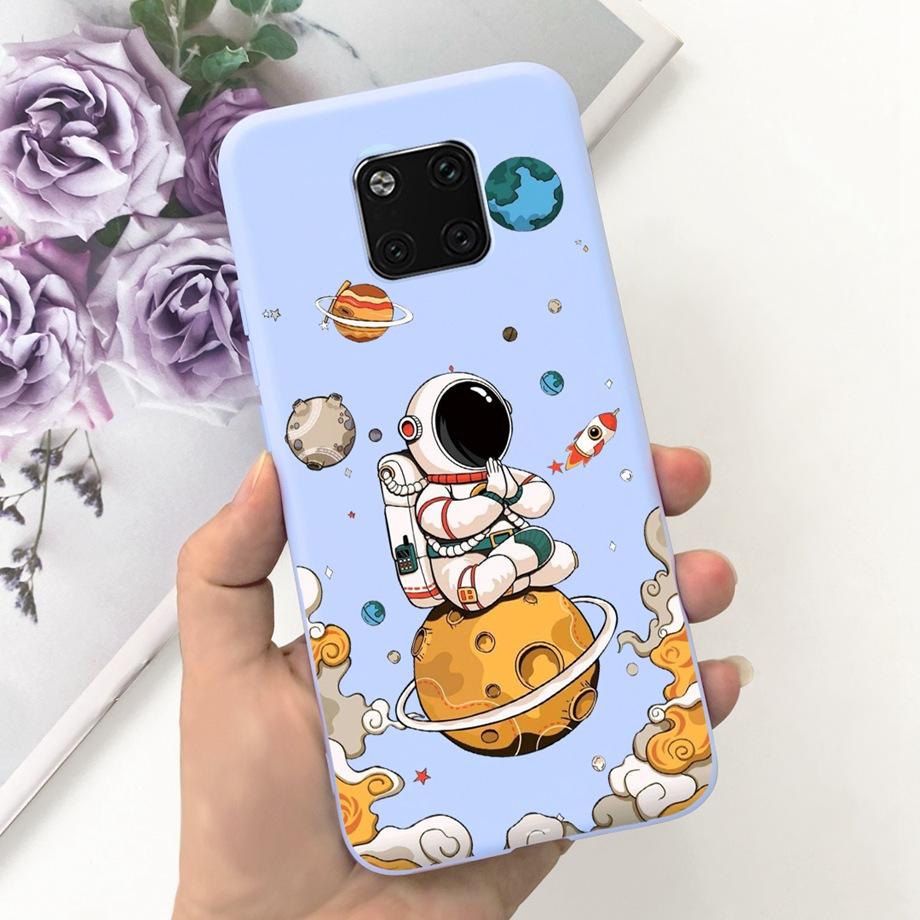 For Huawei Mate 20 Pro Case Soft Silicone Back Cover Black Cat Moon Night Funda For Huawei Mate 20 Mate20 Pro 20pro Coque Capas
