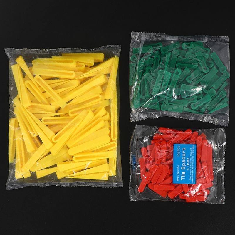 100pcs Reusable 5/6/10mm Plastic Tile Wedge Spacer Leveling Clips Floor Locator Ceramic Tiling Laying Adjustment Construction To