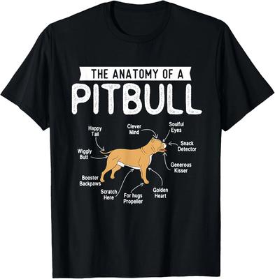 L'Anatomia di un Pitbull - Amante degli Animali Canini Proprietario di Cani Regalo T-Shirt Unisex