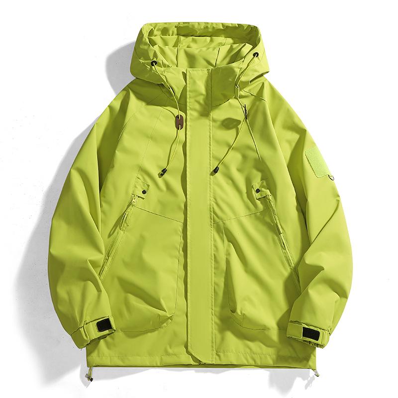 Unisex Windproof & Waterproof Cotton Jacket for Mountain, Autumn/Spring Style, Loose Fit