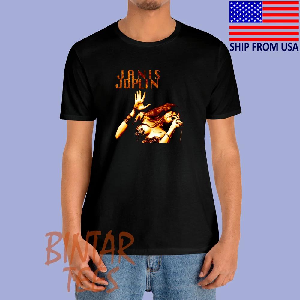 Janis Joplin Men s Black Size S to 5XL S