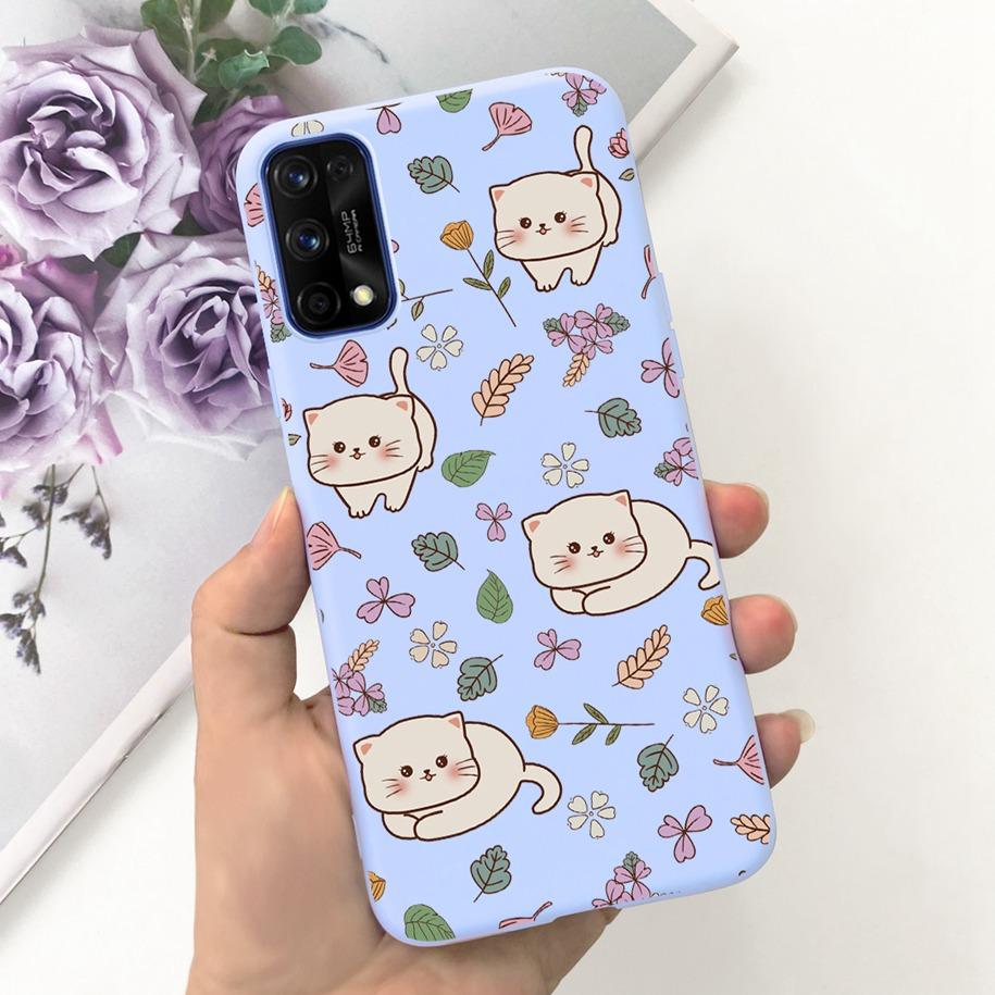 For Realme 7 5G Case RMX2111 Cover New Fashion Flower Girls Painted Funda Soft TPU Cases For Realme 7 Pro Realme7 RMX2155 Bumper