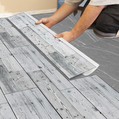 American Wood Grain Floor Sticker Thickened Matte Pvc Floor Sticker Home Renovation Sticker Wall Sticker Self-Adhesive