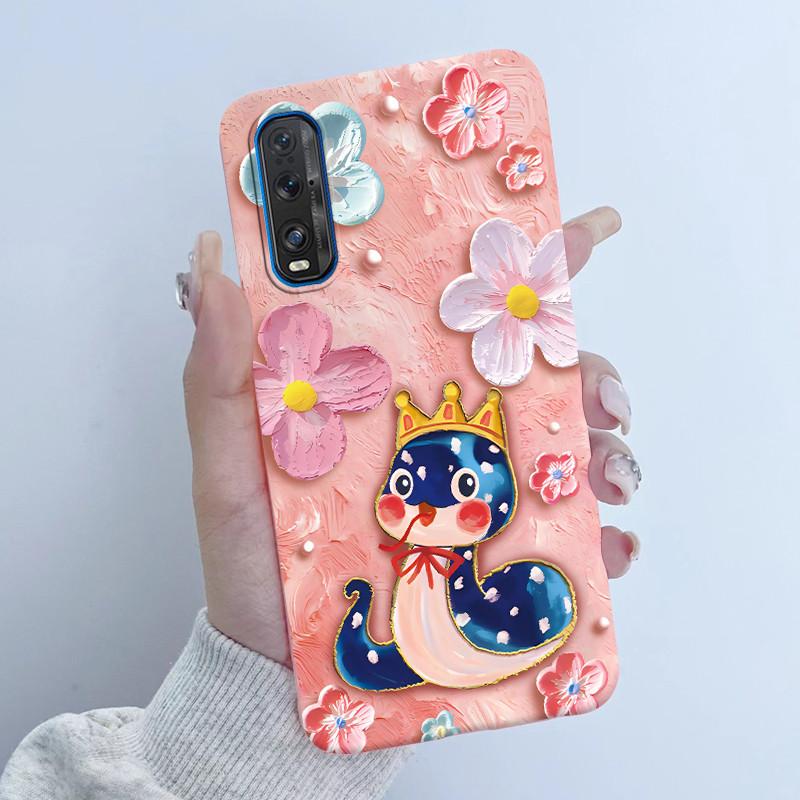For Oppo Find X2 X 2 Pro Phone Case Butterfly Flower Girl Design Soft Silicone TPU Back Housing for Oppo Find X2 Pro X2Pro Cover