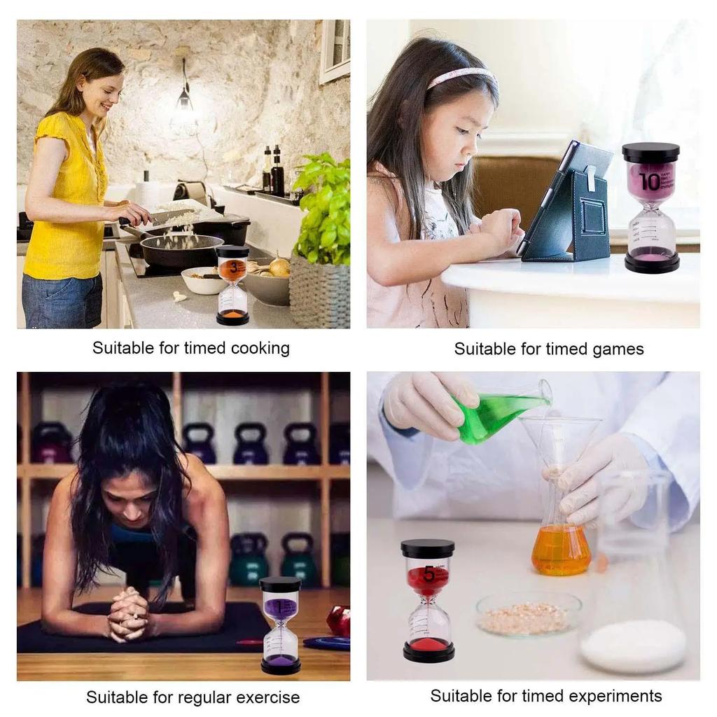 1/3/5/10/15/20 Hourglass Minutes Sand Watch Sandglass Timer Watch Clock Gift Children Kids Gift Sand Timer Hour Home Decoration