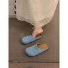 Hand-woven hollow breathable bag head half slippers women's summer sandals women's hole shoes platform women's shoes