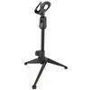 With Mic Clip Portable Mic Stand Foldable Microphone Tripod  for Online Broadcasting