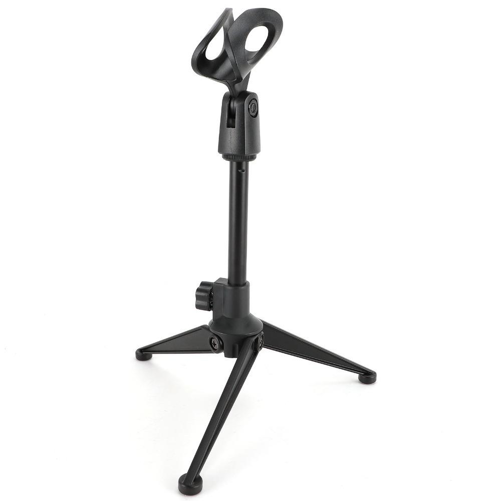 Height Adjustable Desktop Microphone Stand Detachable Foldable Microphone Tripod  for Singing