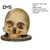 Skull Cutter Holder Horror Skull Resin Figurine Kitchen Countertop Cutter Block Organizer Stand Rack Desktop Decoration Scary Party Gift