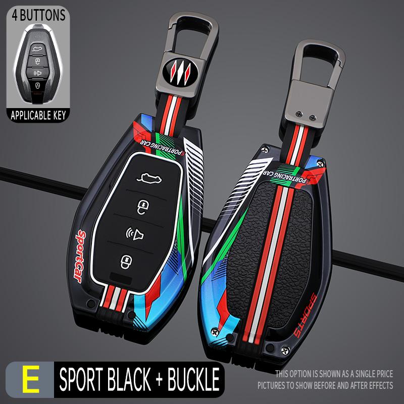 Car Key Bag Protective Shell Fob For Chery Jetour X70 X90 X95 Plus Zinc Alloy Car Key Decoration Shell Accessorie