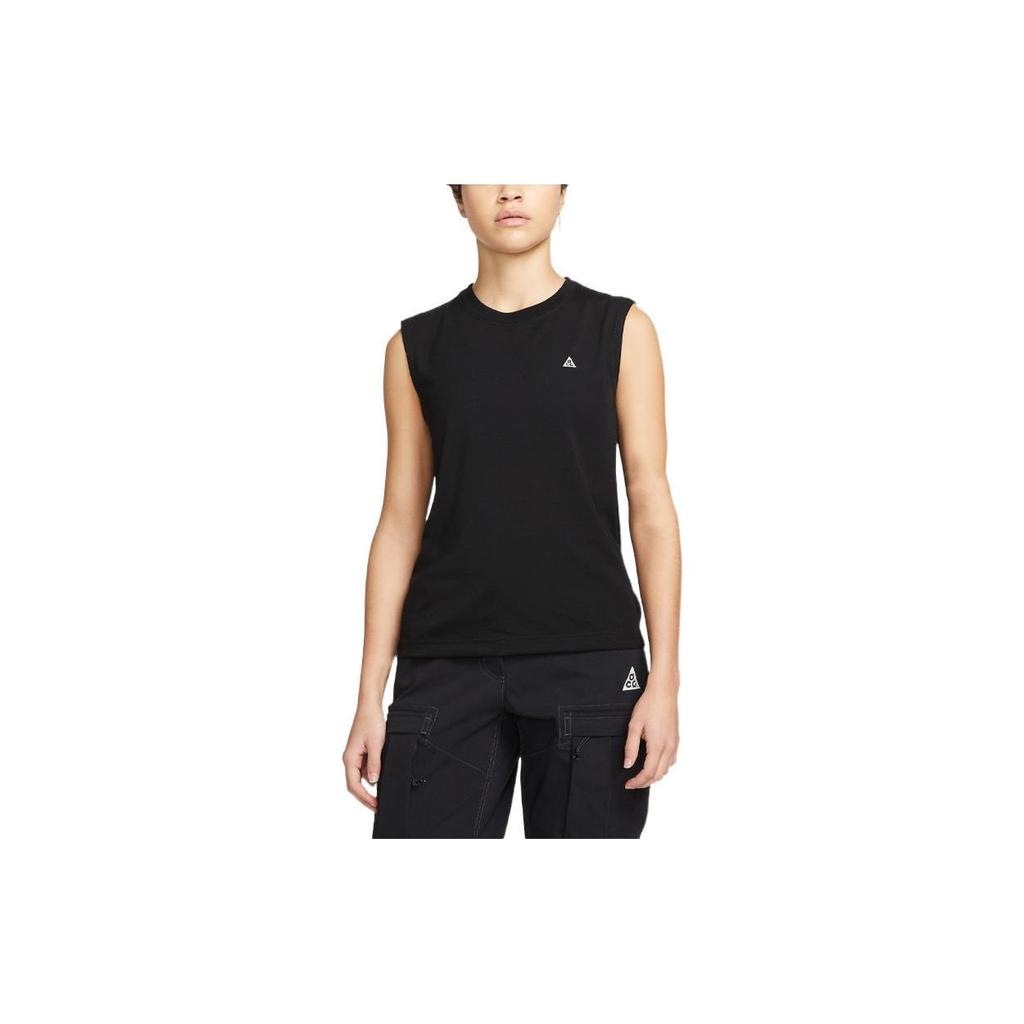 Nike ACG Series Logo Print Crew Neck Sleeveless Vest Women Tops Black DO9272-010