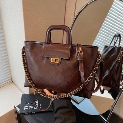 High-end Versatile Diamond Tote Bag Women's New Niche Exquisite Fashion Chain Shoulder Messenger Bag