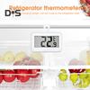 Termómetro colgante para refrigerador con pantalla LCD, termómetro digital resistente al agua para congelador, funciona con pilas, medidor de temperatura de alta precisión para refrigerador.