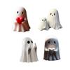 Cute Ghost Figurine Spooky Resin Statue All Hallows Day Porch Indoor Home Decoration