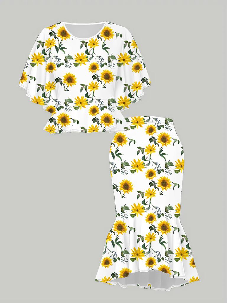 3D Printed Classical Totem Women's Print, Fashionable Large-sized, Elegant, Versatile for All Seasons. T-shirt, Skirt and Set, Fashionable Style