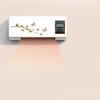 Wall Mounted Heater Remote Control Digital Display with Clothes Hanger Wall Mounted Heating Air Conditioner for Office Garage
