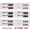Compatible Mercedes Brabus BITURBO 800/700/900 Fender Emblem Body Sticker Modification