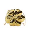 Bolso Cruzado de Noche con Flor de Acrílico - Bolso de Mano de Alta Gama de Moda para Eventos Sociales