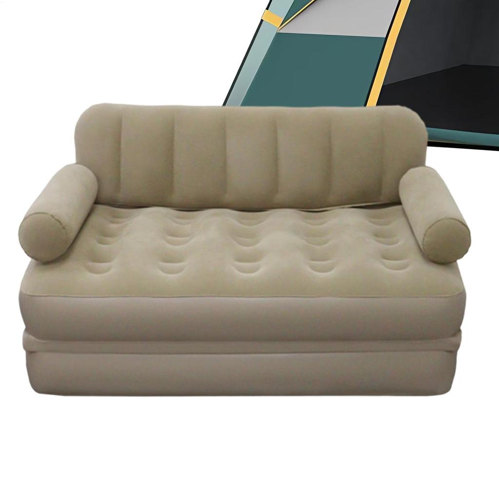 Air Couch With Air Pump Leakproof Valve Lounge Chair Inflatable Camping Couch Foldable Bed For Outdoor Beach Travel Hiking Road