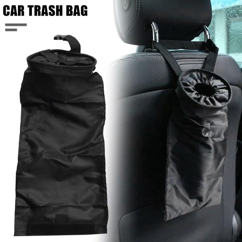 Powerful 2PCS Car Trash Bags Car Trash Bags Hanging Detachable Garbage Bag For Back Seat Outdoor Traveling Home Use