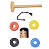 Small Wooden Man Unbreakable Wood Game Toy Gifts Home Office Desktop Ornament Decor