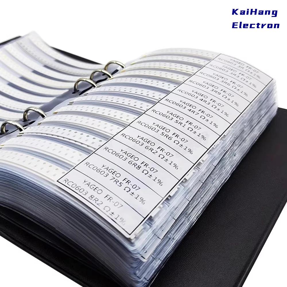 0201 0402 0603 0805 1206 SMD Ceramic Capacitor Assortment Kit 51~92Values Each 25pcs 50pcs Capacitor Sample Book 10pF 100nF 10uF