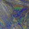 Colorful Holographic Reflective 4x4mm Square Sequin Elastic Knitted Fabric DIY Sewing Cloth Background Decoration Materials