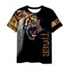 Summer Animal Tiger 3D Printed T-Shirts Men Women Fashion Streetwear Oversized Short Sleeve T Shirt Male Tees Tops Man Clothing