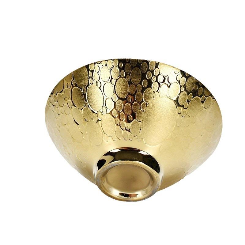 Gilt hat cup Jianzhan tea cup Ceramic master cup Kuaishou Douyin live stream welfare light luxury cup