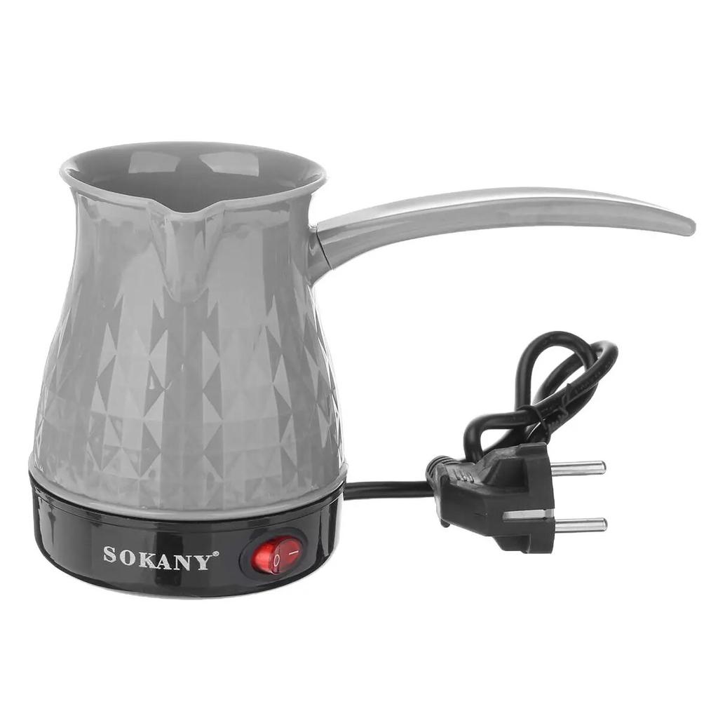 500W Coffee Make 500ml Stainless Steel Separated Italian Mocha Pot Greek Turkish Electric Coffee Pot Portable Espresso Machine KTY