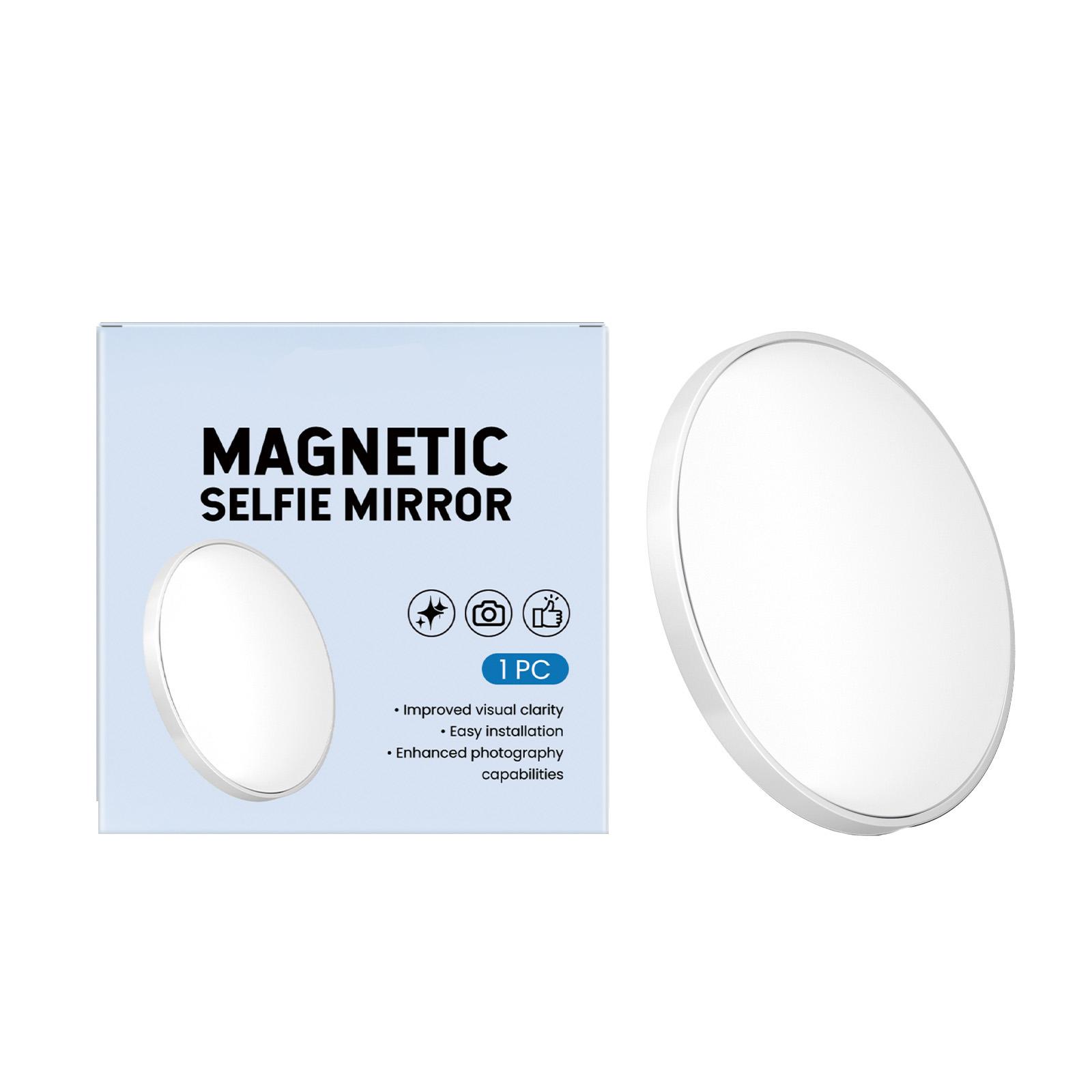 Магнитное зеркало для селфи, Удобно для путешествий на природе, Вспомогательное средство для фото- и видеосъемки на мобильный телефон, Отражающее зеркало