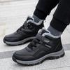 Winter Boots for Men New Waterproof PU Leather Warm Snow Ankle Boots Outdoor Warm Plush Non-slip Work High-top Casual Shoes