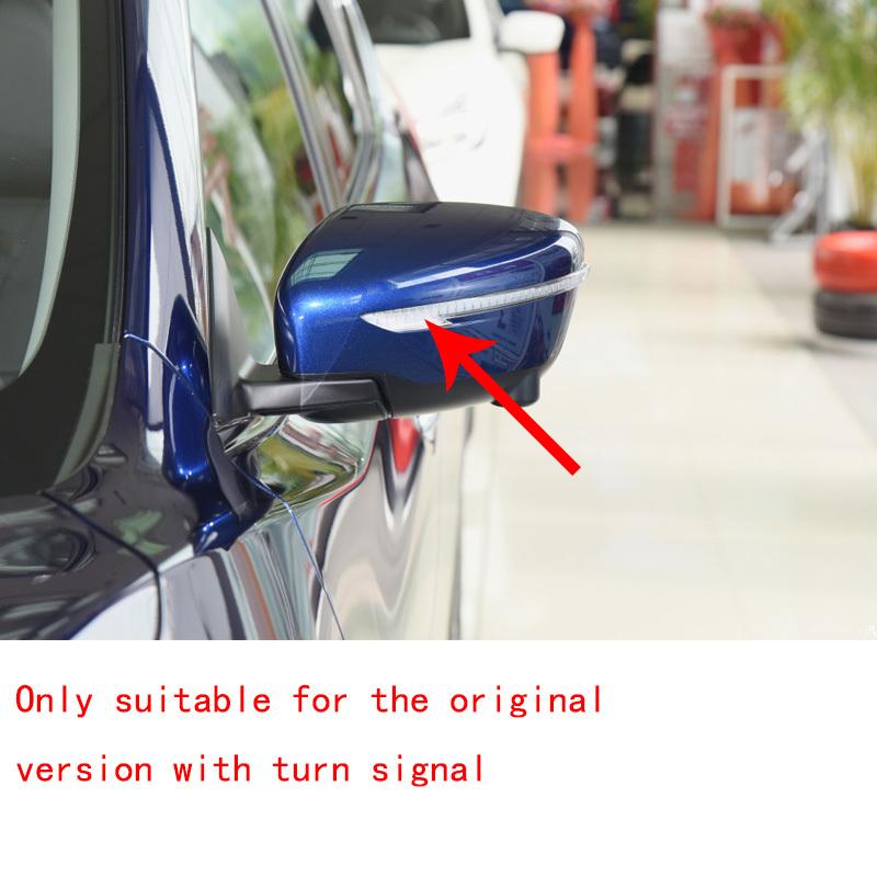 For NISSAN X-Trail T32 2014- Car Rearview Mirror Cover Trim, Black Carbon Fibre Side Mirror Covers 2015 2016 2017 2018