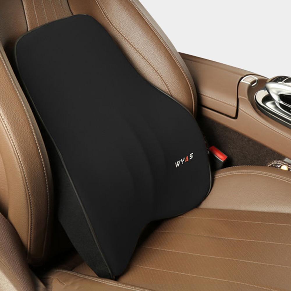 Car Driver Pillow Space Memory Foam Car Lumbar Support Back Cushion Car Seat Neck Pillow Washable Auto Pillow Cushion