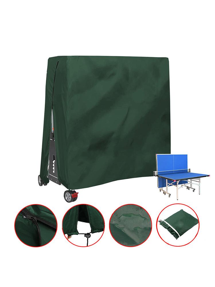Oxford Fabric Folding Table Tennis Table Cover Dustproof Universal Ping Pong Table Cover with Zipper for Outdoor and Indoor Use