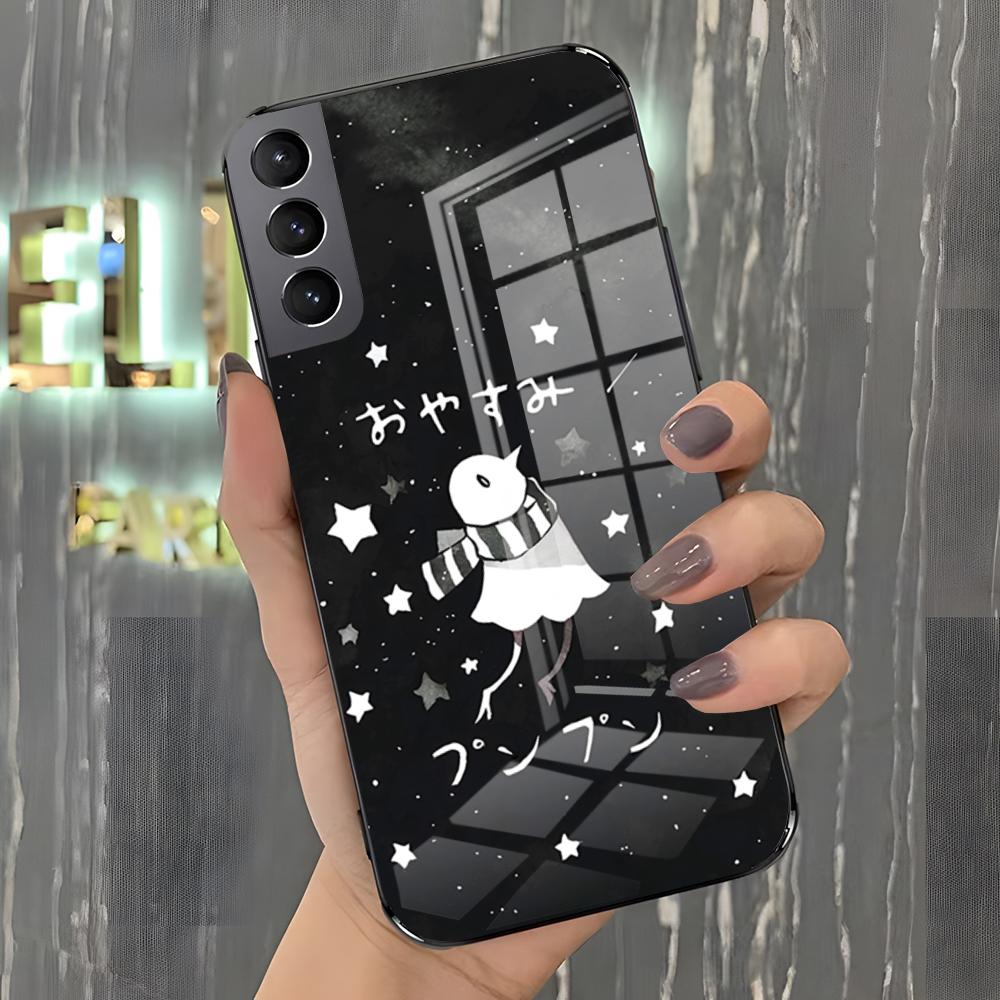 Goodnight P-Punpun Phone Case For Samsung S26 S25 Plus S20 S20 Plus S22 Ultra S23 FE S21 Plus S21 Ultra Glass Cover