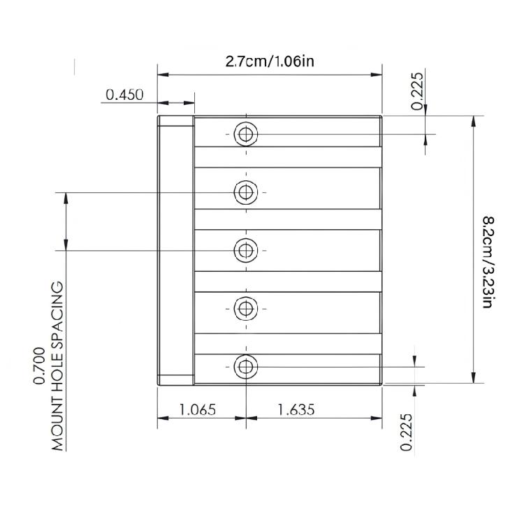 Direkter Ersatz-Basssteg Basszubehör Geeignet für 4-Saiten-Gitarren Verbesserung des Sustain und Metallkonstruktion